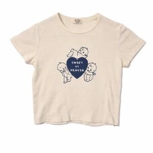 Brandy Melville Y2K John Galt Baby Tee Sweet As Heaven Graphic Angelcore XS/S